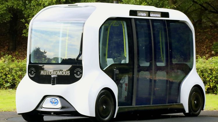 Diese selbstfahrenden E-Fahrzeuge sollen die Menschen in der "Woven City" befördern.