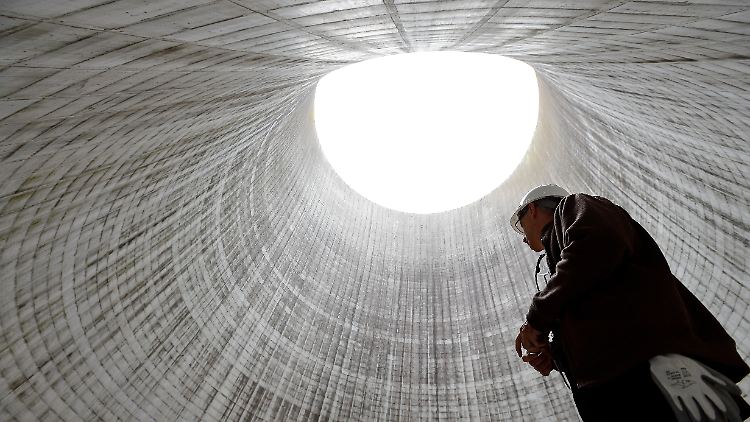 Kühlturm eines Atomkraftwerks in der Nähe von Spring City im US-Bundesstaat Tennessee. 
