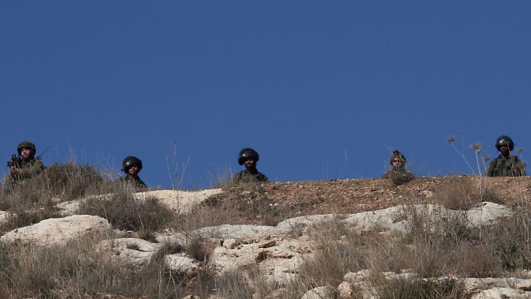 Israelische Soldaten im Westjordanland.