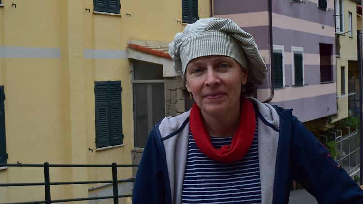 Die Würzburgerin Christiane Utsch betreibt mit ihrem Mann ein Restaurant in Manarola.