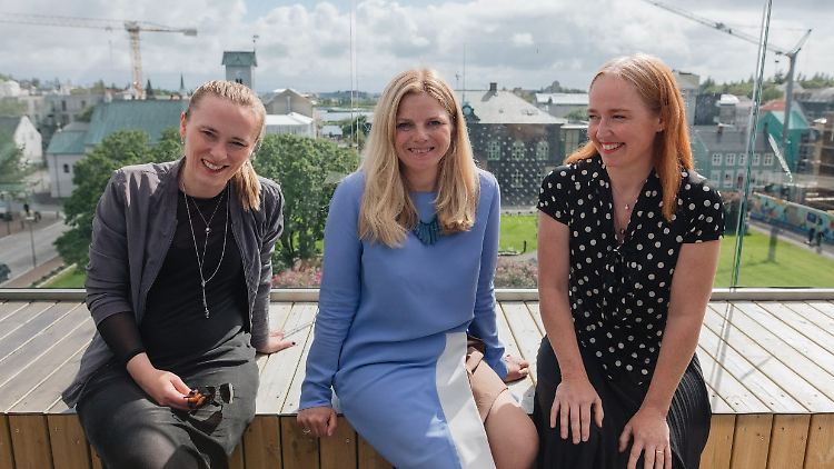 Die Gründerinnen von Crowberry Capital: Jenny Ruth Hrafnsdottir, Helga Valfells, Hekla Arnardottir (von links).