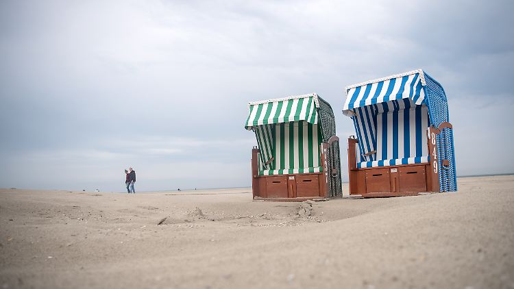 Einsamkeit auf Juist: Während der Tourismus in Sylt wieder auflebt, dürfen die ostfriesischen Inseln nur Niedersachsen willkommen heißen.