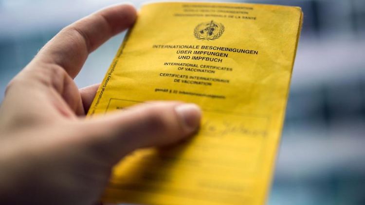 Wer einen gefälschten Impfpass nutzt, dem droht eine Geldstrafe oder bis zu einem Jahr Gefängnis.