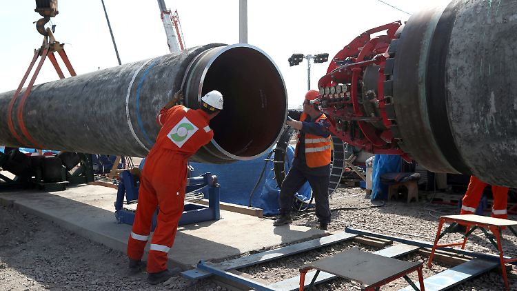 In Deutschland sollen die Arbeiten an Nord Stream 2 noch im Mai weitergehen.