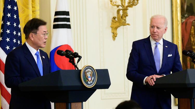 Präsident Moon ist erst der zweite Staatsgast, den Biden im Weißen Haus empfängt.