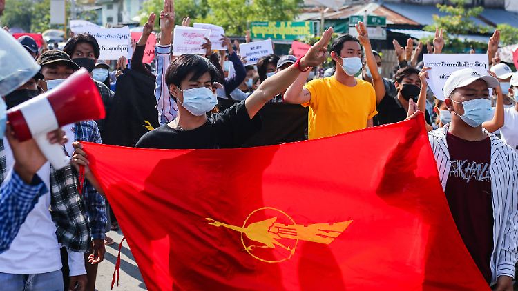 Trotz des brutalen Vorgehens des Militärs kommt es in Mynmar immer wieder zu Protesten.