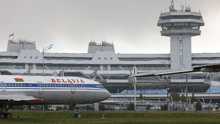 Die an die EU gerichtete angebliche Erpresser-E-Mail ging beim Flughafen in Minsk ein. 