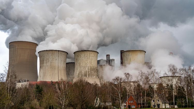 Braunkohle Kraftwerk im nordrhein-westfälischen Bergheim