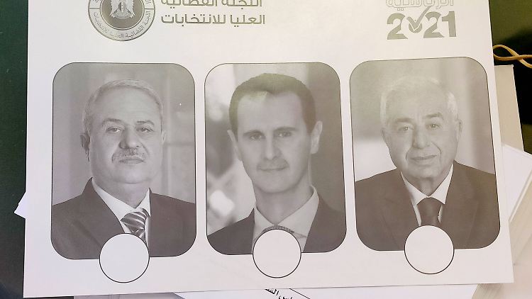 Syriens Diktator Baschar al-Assad inszeniert die Wahl mit zwei ihm getreuen Gegenkandidaten vor allem für das Ausland.