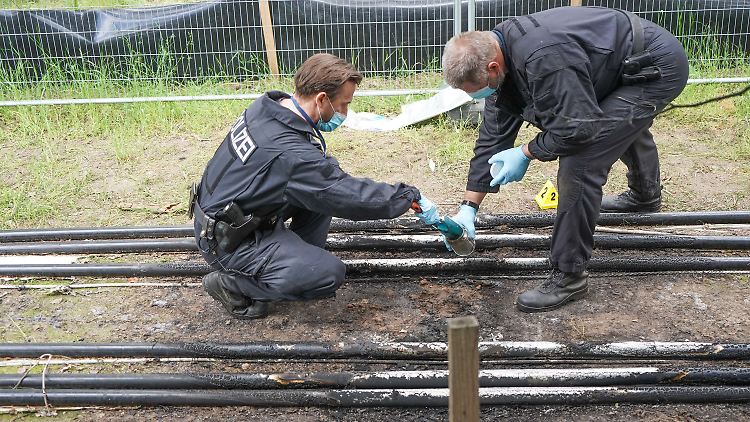 Laut Polizei sind die Kabel trotz des Anschlags funktionsfähig.