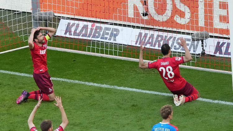 Verzweiflung: Der 1. FC Köln nutzte seine Chancen nicht und muss jetzt mehr den je um den Klassenerhalt zittern.