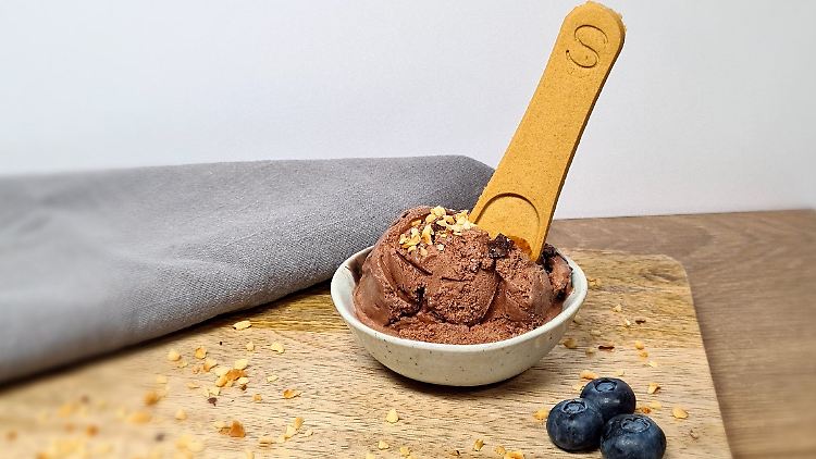 Gut für die Umwelt: Diesen Eislöffel kann man essen.