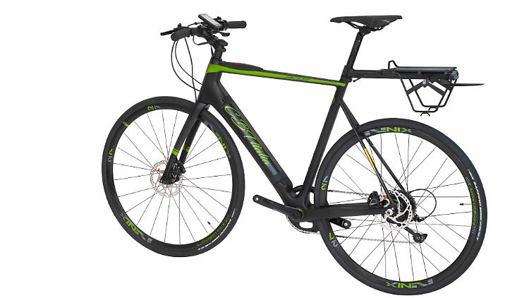 Der Gepäckträger für das UB77 ist optional erhältlich und dient gleichzeitig als Spritzschutz für den Fahrer.