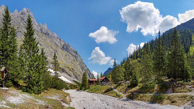 Das Höllental gilt als beliebte Aufstiegsroute zur Zugspitze.