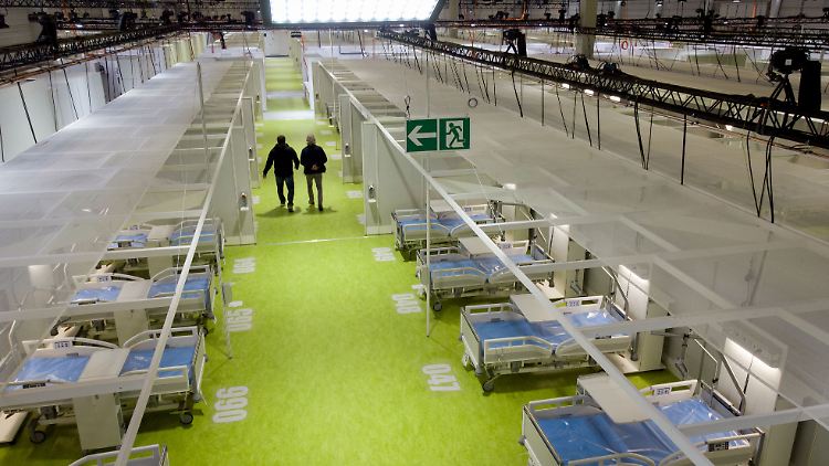 Im Frühjahr 2020 war das Reservekrankenhaus innerhalb weniger Wochen entstanden.