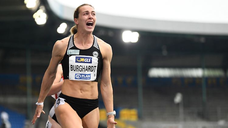 Deutsche Meisterin über 100 Meter: Alexandra Burghardt.