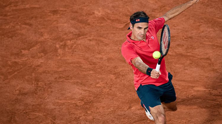 In den entscheidenden Momenten voll fokussiert: Roger Federer.