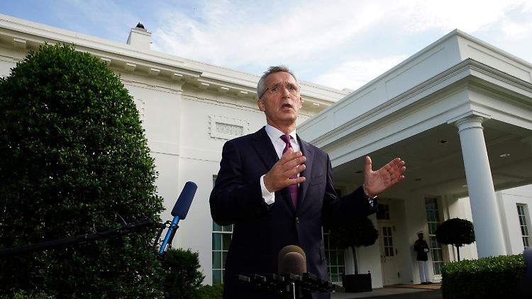 Will die NATO wieder zu einer starken Einheit formen: Generalsekretär Stoltenberg nach dem Treffen im Weißen Haus.