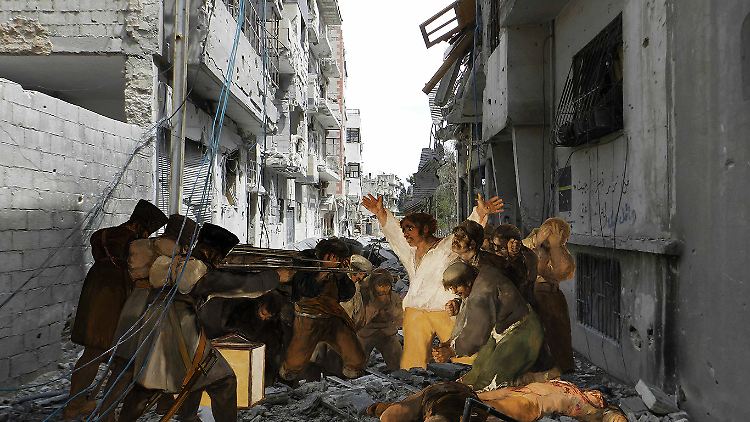Tammam Azzams Lieblingsbild "Goya" aus der Serie "Syrian Museum" von 2013.