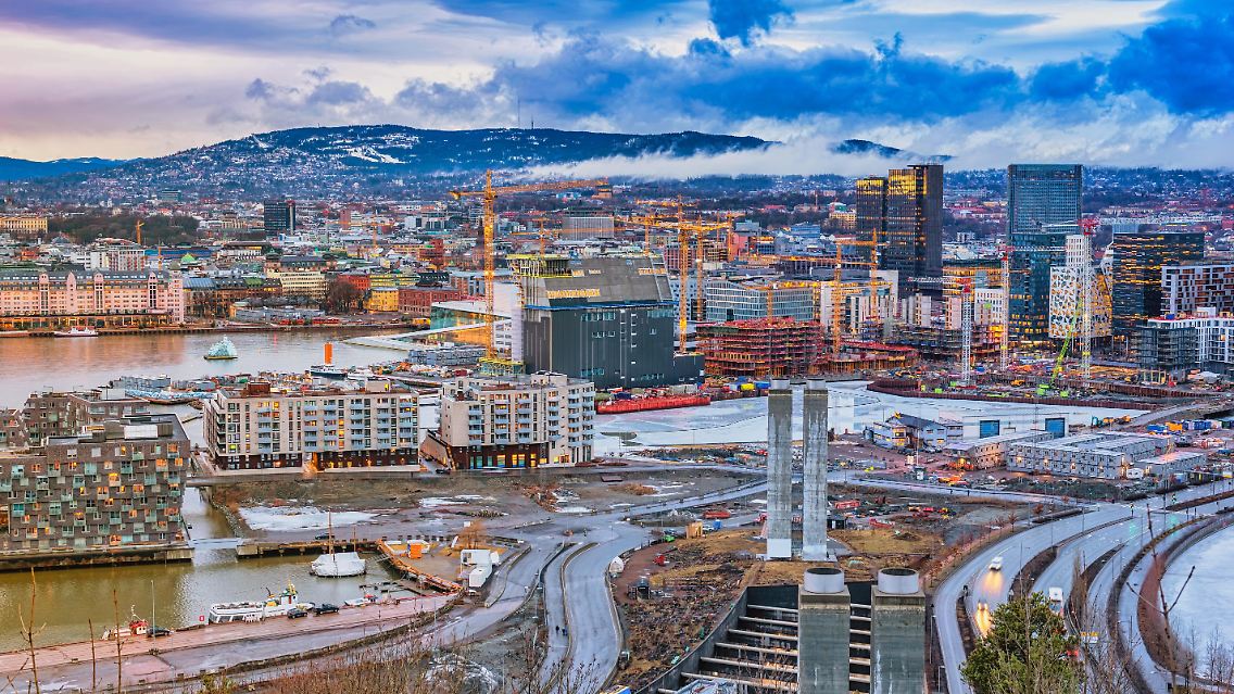 Blick auf Oslo.