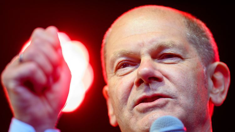 Schon im Wahlkampfmodus: SPD-Kanzlerkandidat Scholz findet die Rente erst mit 68 "unsozial".