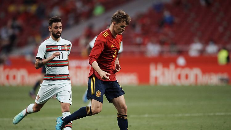 Diego Llorente beim Testspiel gegen Portugal.