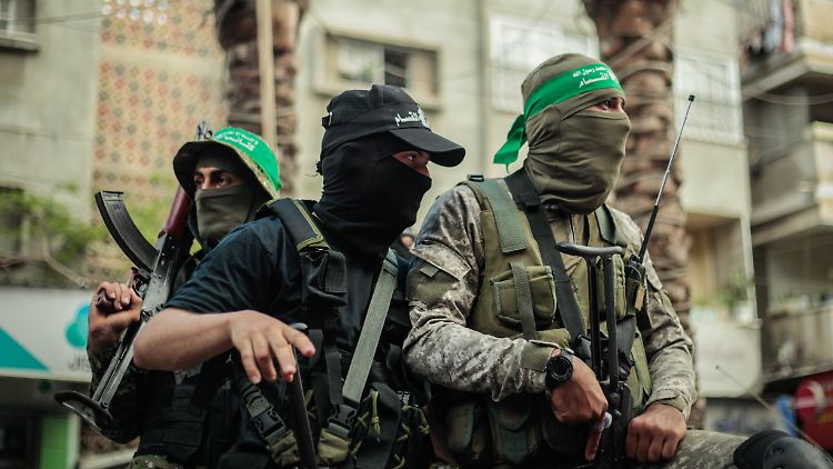 Kämpfer der Hamas in der Stadt Gaza.