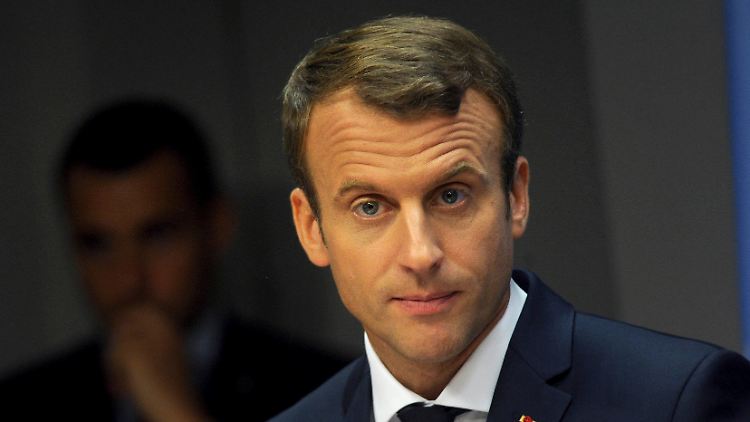 Macht sich Sorgen um die Werte der Europäischen Gemeinschaft: Emmanuel Macron. 