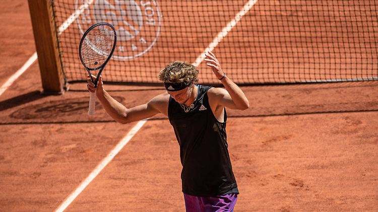 Es hat nicht sollen sein: Alexander Zverev verliert in Paris.
