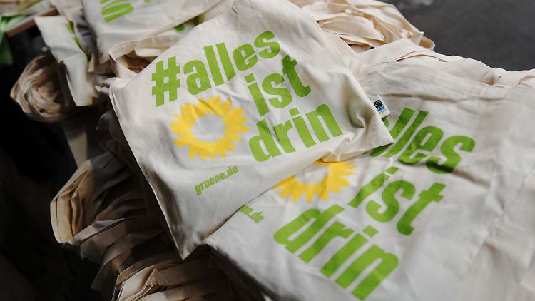 Mit dem Hashtag "Alles ist drin" werben die Grünen für ihr Wahlprogramm.