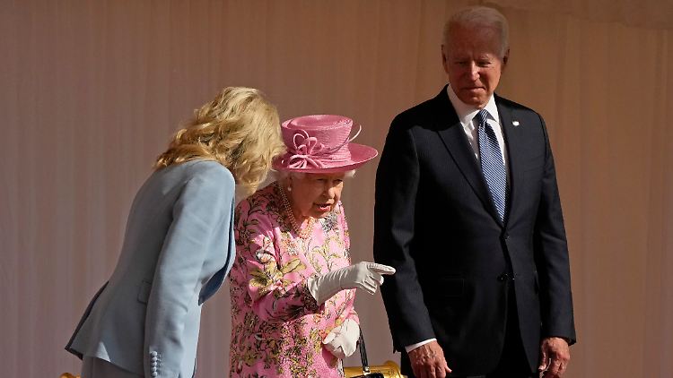 Joe Biden und seine Frau Jill reisten nach dem G7-Gipfel zur Queen nach Windsor.