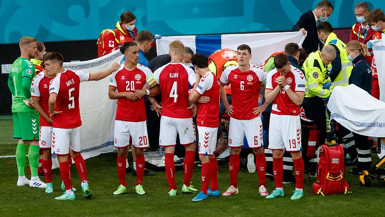 Christian Eriksen kämpfte hinter seinen Teamkollegen um sein Leben.