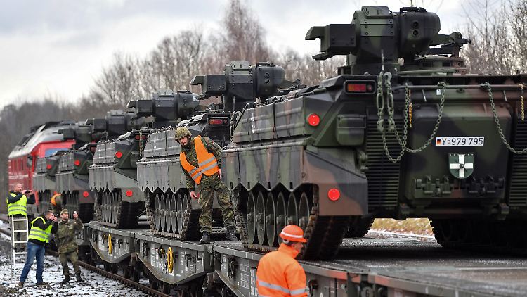 Die Panzergrenadiere sind im Rahmen einer NATO-Mission in Litauen stationiert. 