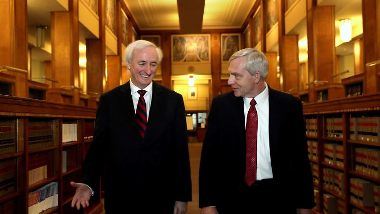 Jeff Rosen (l.) und sein Stellvertreter Richard Donoghue auf einem Bild vom 16. Dezember 2020.