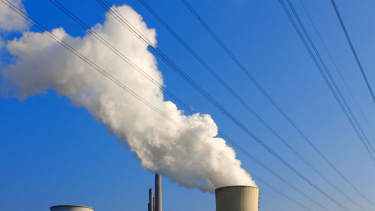 Braunkohlekraftwerk im hessischen Krotzenburg: Auch der Ausstoß der Energieanlagen sank beträchtlich.