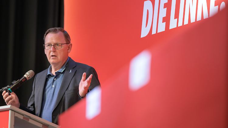 Liegt bei der jüngsten Umfrage noch hauchdünn vorn: Ministerpräsident Bodo Ramelow. 