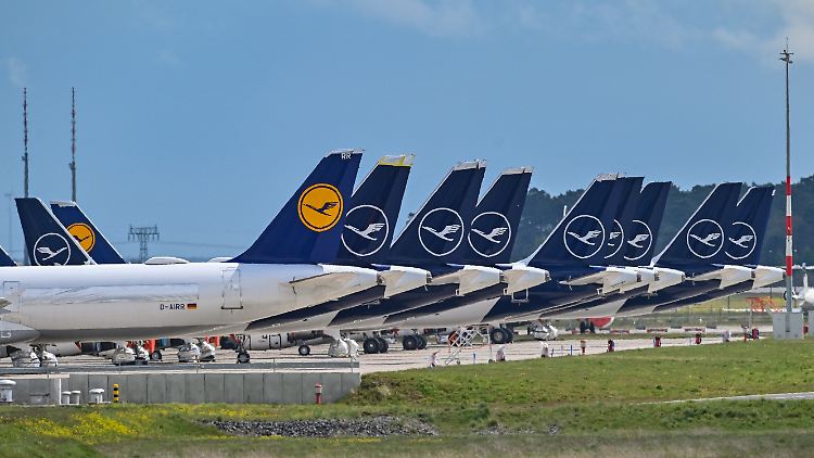 Die Lufthansa hatte in der Krise einen Großteil der Flotte Stillgelegt.