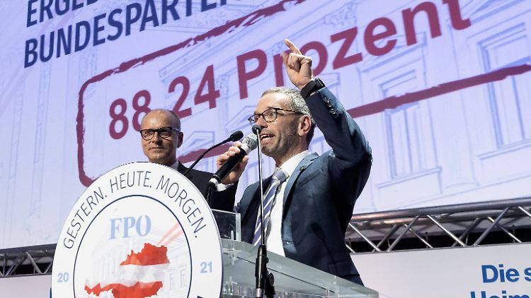 Kickl nach seiner Wahl zum Parteichef.