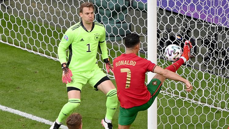 Freistoß, Ronaldo, 4:2 - Deutschland fing sich abermals ein Gegentor nach einer Standardsituation.