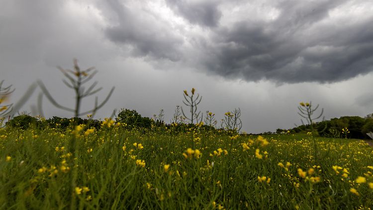 Nach dem Gewitter wird es kühl.