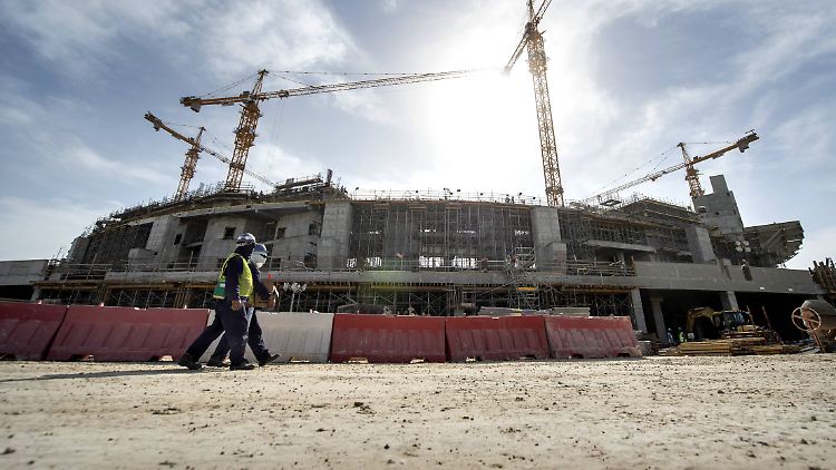 Im Januar 2019 war das Lusail-Stadion in Doha noch eine Baustelle. Das Final-Stadion der WM hat eine Kapazität von 80.000 Zuschauern. 