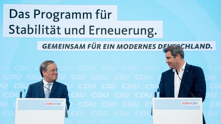 "Die neue Lust an Verantwortung": Armin Laschet und Markus Söder.