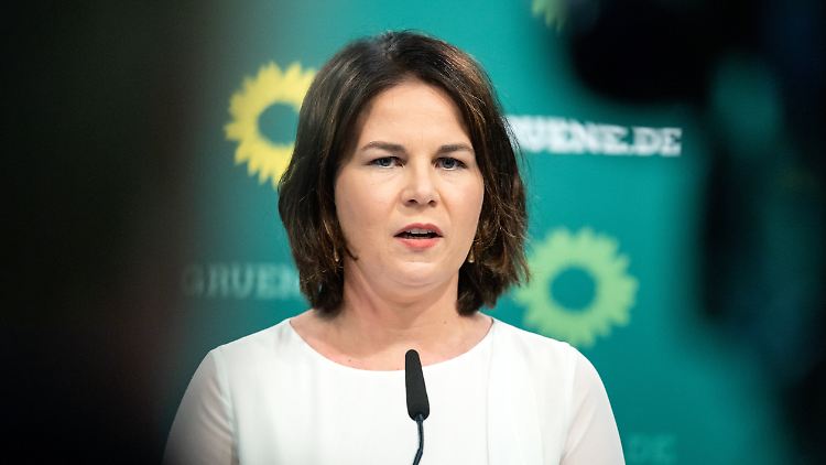 Grünen-Chefin Baerbock vermisst im Wahlprogramm der Union Konzepte für den Klimaschutz.
