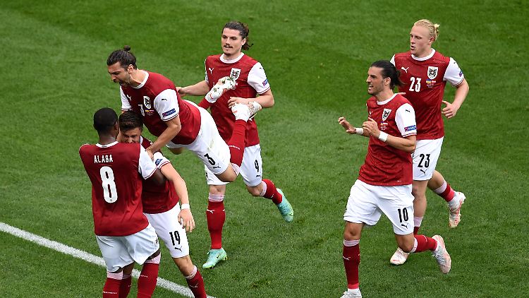 Die Österreicher stehen im EM-Achtelfinale.