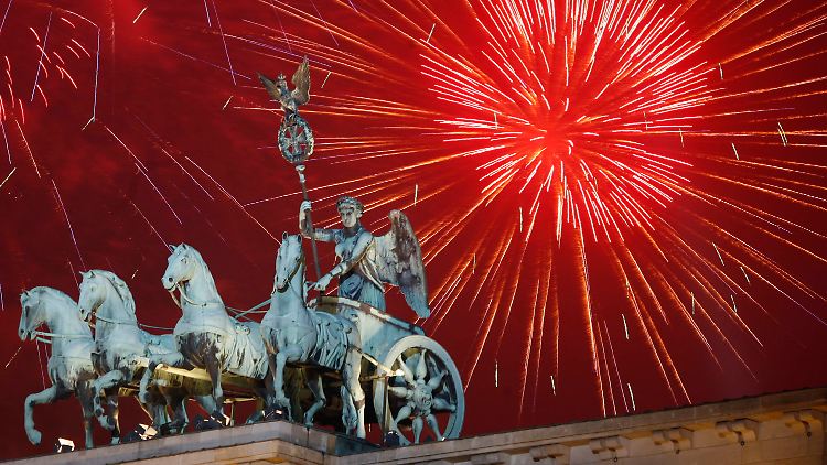 Silvester am Brandenburger Tor: Berlin hat den Silvester-Spitzenplatz inne.