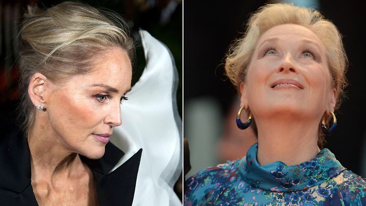 Sharon Stone hält Meryl Streep (v.l.) offenbar auch für überbewertet.