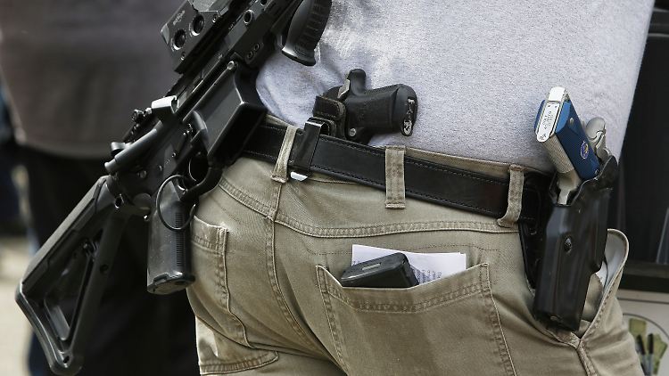 In den USA gehört das Tragen von Waffen zum Alltagsbild.