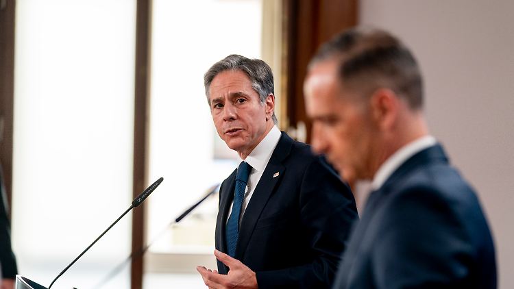 Arbeit am Beziehungsneustart: US-Außenminister Blinken und der deutsche Außenminister Maas in Berlin. 
