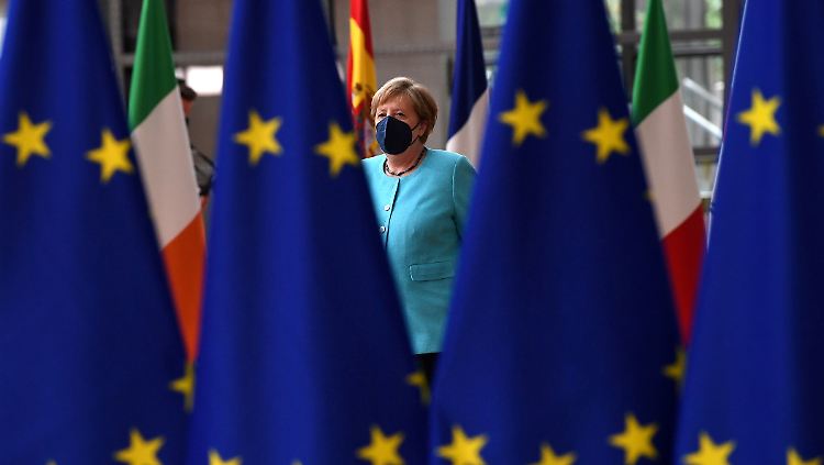 Kanzlerin Merkel bei ihrem letzten EU-Gipfel.