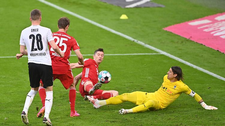 Lewandowski wird gleich wieder treffen wollen.